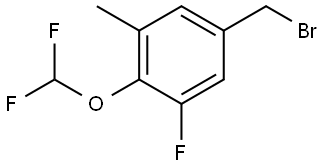 5-(Bromomethyl)-2-(difluoromethoxy)-1-fluoro-3-methylbenzene Structure