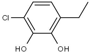 3-Chloro-6-ethyl-1,2-benzenediol Structure