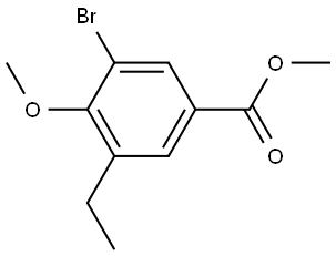 Methyl 3-bromo-5-ethyl-4-methoxybenzoate Structure