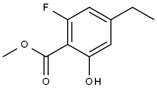 methyl 4-ethyl-2-fluoro-6-hydroxybenzoate Structure