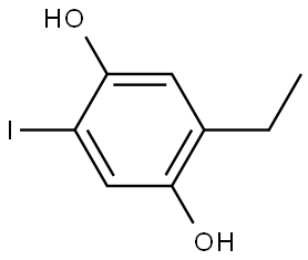 2-Ethyl-5-iodo-1,4-benzenediol Structure