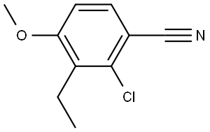 2-Chloro-3-ethyl-4-methoxybenzonitrile Structure