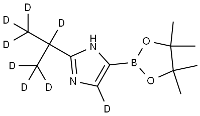 2-(propan-2-yl-d7)-4-(4,4,5,5-tetramethyl-1,3,2-dioxaborolan-2-yl)-1H-imidazole-5-d Structure