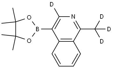 1-(methyl-d3)-4-(4,4,5,5-tetramethyl-1,3,2-dioxaborolan-2-yl)isoquinoline-3-d Structure