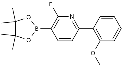 2-fluoro-6-(2-methoxyphenyl)-3-(4,4,5,5-tetramethyl-1,3,2-dioxaborolan-2-yl)pyridine Structure