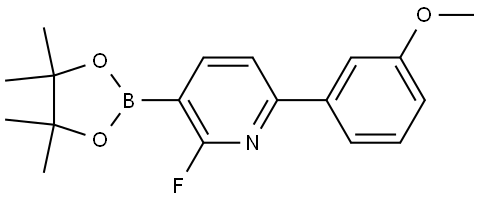 2-fluoro-6-(3-methoxyphenyl)-3-(4,4,5,5-tetramethyl-1,3,2-dioxaborolan-2-yl)pyridine Structure