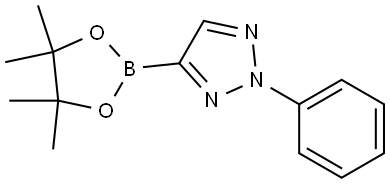 2-phenyl-4-(4,4,5,5-tetramethyl-1,3,2-dioxaborolan -2-yl)-2H-1,2,3-triazole Structure