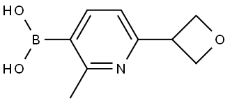 (2-methyl-6-(oxetan-3-yl)pyridin-3-yl)boronic acid Structure