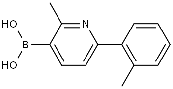 (2-methyl-6-(o-tolyl)pyridin-3-yl)boronic acid Structure