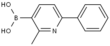 B-(2-Methyl-6-phenyl-3-pyridinyl)boronic acid Structure