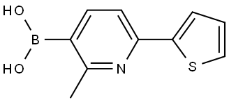 B-[2-Methyl-6-(2-thienyl)-3-pyridinyl]boronic acid Structure