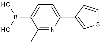 B-[2-Methyl-6-(3-thienyl)-3-pyridinyl]boronic acid Structure