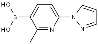 (2-methyl-6-(1H-pyrazol-1-yl)pyridin-3-yl)boronic acid Structure