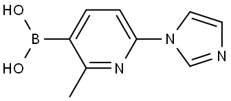 (6-(1H-imidazol-1-yl)-2-methylpyridin-3-yl)boronic acid Structure