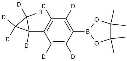 2-(4-(cyclopropyl-d5)phenyl-2,3,5,6-d4)-4,4,5,5-tetramethyl-1,3,2-dioxaborolane Structure