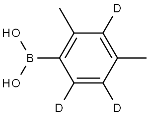 (2,4-dimethylphenyl-3,5,6-d3)boronic acid 구조식 이미지