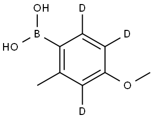 (4-methoxy-2-methylphenyl-3,5,6-d3)boronic acid Structure