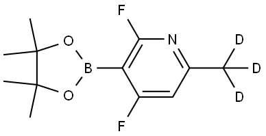 2,4-difluoro-6-(methyl-d3)-3-(4,4,5,5-tetramethyl-1,3,2-dioxaborolan-2-yl)pyridine Structure