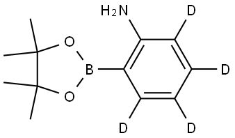 2-(4,4,5,5-tetramethyl-1,3,2-dioxaborolan-2-yl)benzen-3,4,5,6-d4-amine Structure