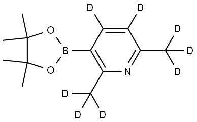 2,6-bis(methyl-d3)-3-(4,4,5,5-tetramethyl-1,3,2-dioxaborolan-2-yl)pyridine-4,5-d2 Structure