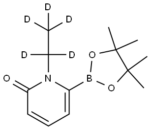 1-(ethyl-d5)-6-(4,4,5,5-tetramethyl-1,3,2-dioxaborolan-2-yl)pyridin-2(1H)-one 구조식 이미지