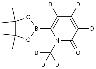 1-(methyl-d3)-6-(4,4,5,5-tetramethyl-1,3,2-dioxaborolan-2-yl)pyridin-2(1H)-one-3,4,5-d3 Structure