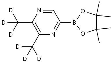 2,3-bis(methyl-d3)-5-(4,4,5,5-tetramethyl-1,3,2-dioxaborolan-2-yl)pyrazine Structure