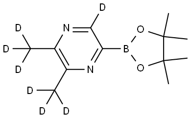 2,3-bis(methyl-d3)-5-(4,4,5,5-tetramethyl-1,3,2-dioxaborolan-2-yl)pyrazine-6-d Structure