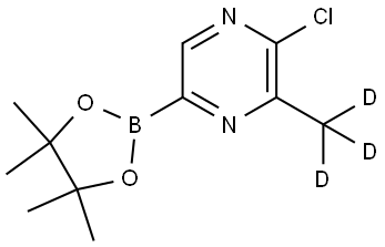 2-chloro-3-(methyl-d3)-5-(4,4,5,5-tetramethyl-1,3,2-dioxaborolan-2-yl)pyrazine Structure