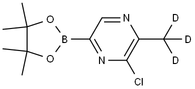 3-chloro-2-(methyl-d3)-5-(4,4,5,5-tetramethyl-1,3,2-dioxaborolan-2-yl)pyrazine Structure