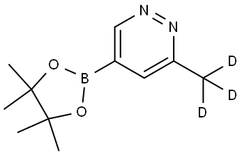 3-(methyl-d3)-5-(4,4,5,5-tetramethyl-1,3,2-dioxaborolan-2-yl)pyridazine Structure