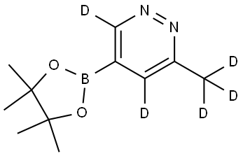 3-(methyl-d3)-5-(4,4,5,5-tetramethyl-1,3,2-dioxaborolan-2-yl)pyridazine-4,6-d2 Structure