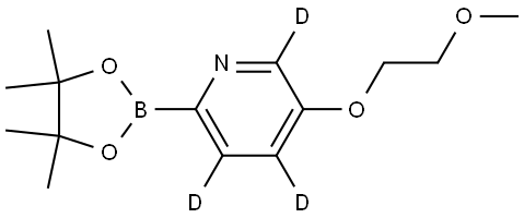 5-(2-methoxyethoxy)-2-(4,4,5,5-tetramethyl-1,3,2-dioxaborolan-2-yl)pyridine-3,4,6-d3 Structure