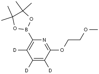 2-(2-methoxyethoxy)-6-(4,4,5,5-tetramethyl-1,3,2-dioxaborolan-2-yl)pyridine-3,4,5-d3 구조식 이미지