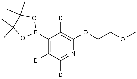 2-(2-methoxyethoxy)-4-(4,4,5,5-tetramethyl-1,3,2-dioxaborolan-2-yl)pyridine-3,5,6-d3 Structure