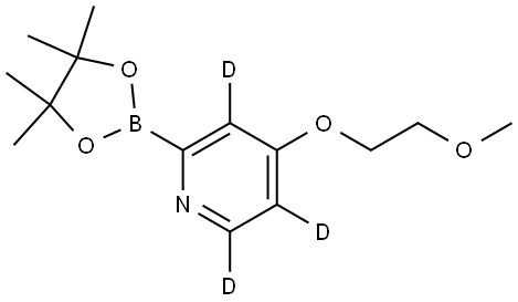 4-(2-methoxyethoxy)-2-(4,4,5,5-tetramethyl-1,3,2-dioxaborolan-2-yl)pyridine-3,5,6-d3 Structure