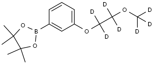 2-(3-(2-(methoxy-d3)ethoxy-1,1,2,2-d4)phenyl)-4,4,5,5-tetramethyl-1,3,2-dioxaborolane Structure