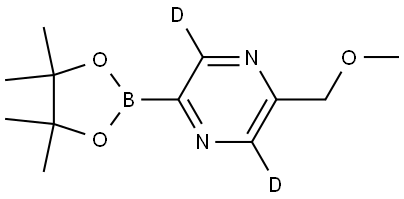 2-(methoxymethyl)-5-(4,4,5,5-tetramethyl-1,3,2-dioxaborolan-2-yl)pyrazine-3,6-d2 Structure