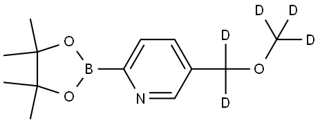 5-((methoxy-d3)methyl-d2)-2-(4,4,5,5-tetramethyl-1,3,2-dioxaborolan-2-yl)pyridine Structure