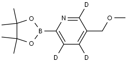 5-(methoxymethyl)-2-(4,4,5,5-tetramethyl-1,3,2-dioxaborolan-2-yl)pyridine-3,4,6-d3 Structure