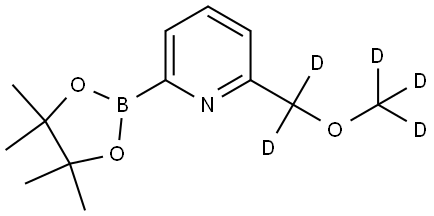 2-((methoxy-d3)methyl-d2)-6-(4,4,5,5-tetramethyl-1,3,2-dioxaborolan-2-yl)pyridine Structure