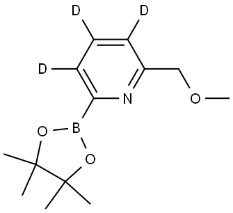 2-(methoxymethyl)-6-(4,4,5,5-tetramethyl-1,3,2-dioxaborolan-2-yl)pyridine-3,4,5-d3 Structure