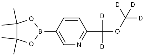 2-((methoxy-d3)methyl-d2)-5-(4,4,5,5-tetramethyl-1,3,2-dioxaborolan-2-yl)pyridine Structure