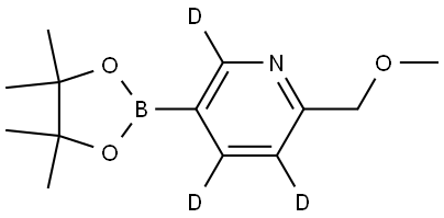 2-(methoxymethyl)-5-(4,4,5,5-tetramethyl-1,3,2-dioxaborolan-2-yl)pyridine-3,4,6-d3 Structure