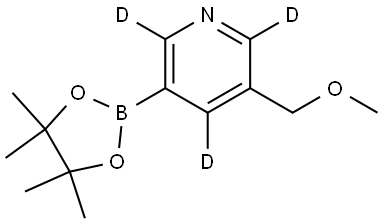 3-(methoxymethyl)-5-(4,4,5,5-tetramethyl-1,3,2-dioxaborolan-2-yl)pyridine-2,4,6-d3 Structure