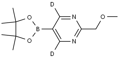 2-(methoxymethyl)-5-(4,4,5,5-tetramethyl-1,3,2-dioxaborolan-2-yl)pyrimidine-4,6-d2 Structure