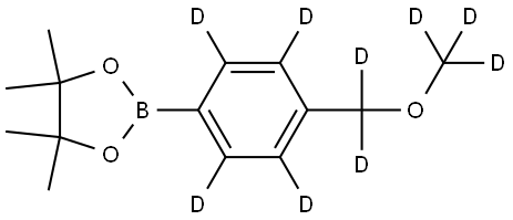 2-(4-((methoxy-d3)methyl-d2)phenyl-2,3,5,6-d4)-4,4,5,5-tetramethyl-1,3,2-dioxaborolane Structure