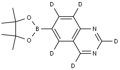 6-(4,4,5,5-tetramethyl-1,3,2-dioxaborolan-2-yl)quinazoline-2,4,5,7,8-d5 Structure