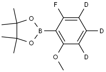 2-(2-fluoro-6-methoxyphenyl-3,4,5-d3)-4,4,5,5-tetramethyl-1,3,2-dioxaborolane Structure