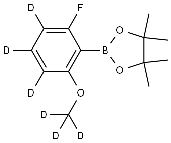 2-(2-fluoro-6-(methoxy-d3)phenyl-3,4,5-d3)-4,4,5,5-tetramethyl-1,3,2-dioxaborolane Structure